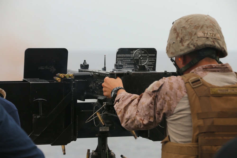 Marines and Sailors on the USS San Diego (LPD 22) Conduct Small Craft Attack Team Training