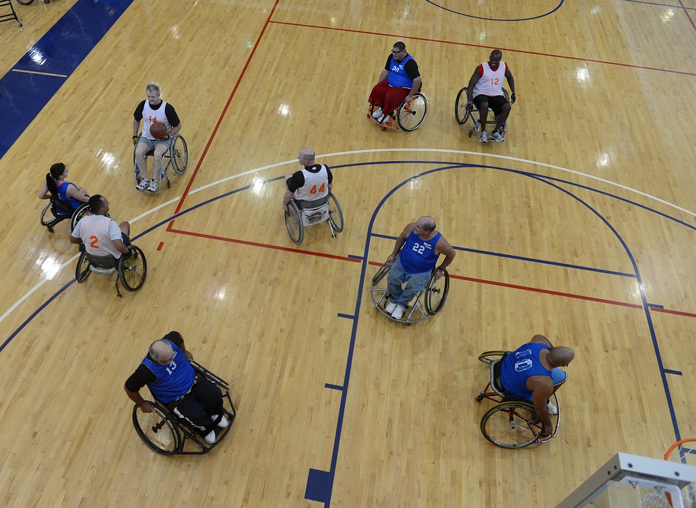 Wheelchair basketball game