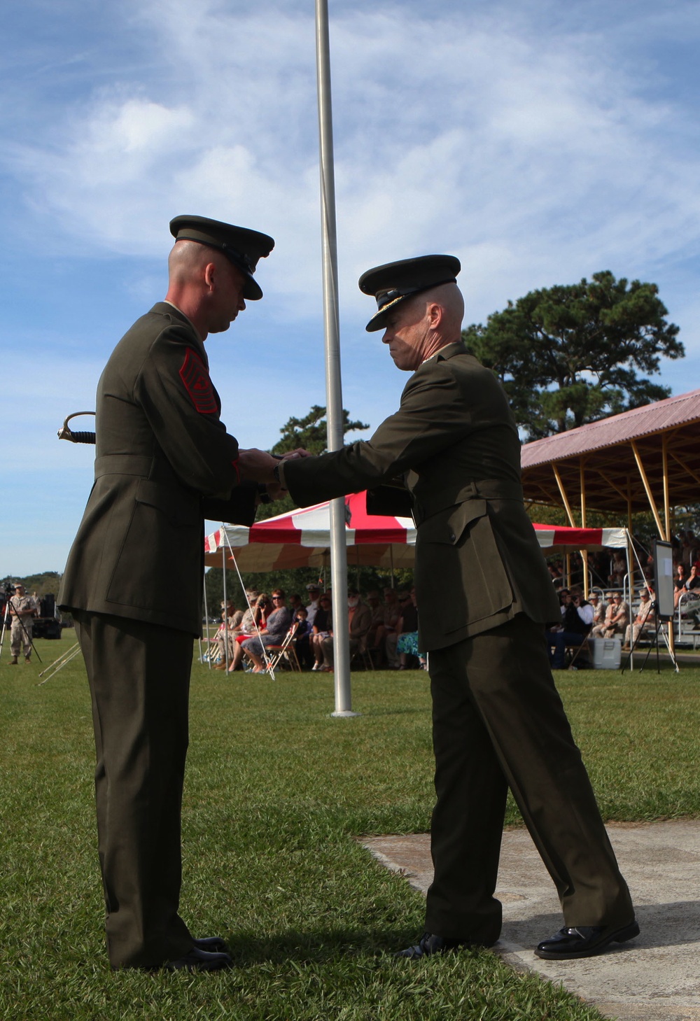 8th Marine Regiment welcomes new sergeant major