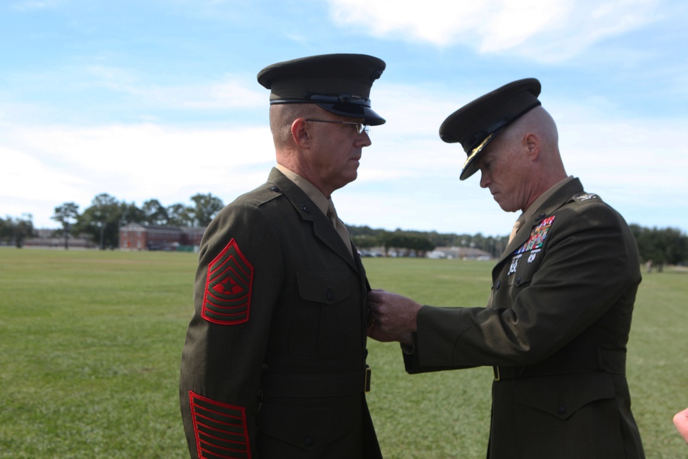 8th Marine Regiment welcomes new sergeant major