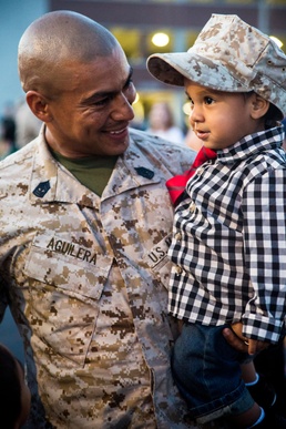 Marines, sailors embrace loved ones during 1st Bn., 2nd Marines' homecoming
