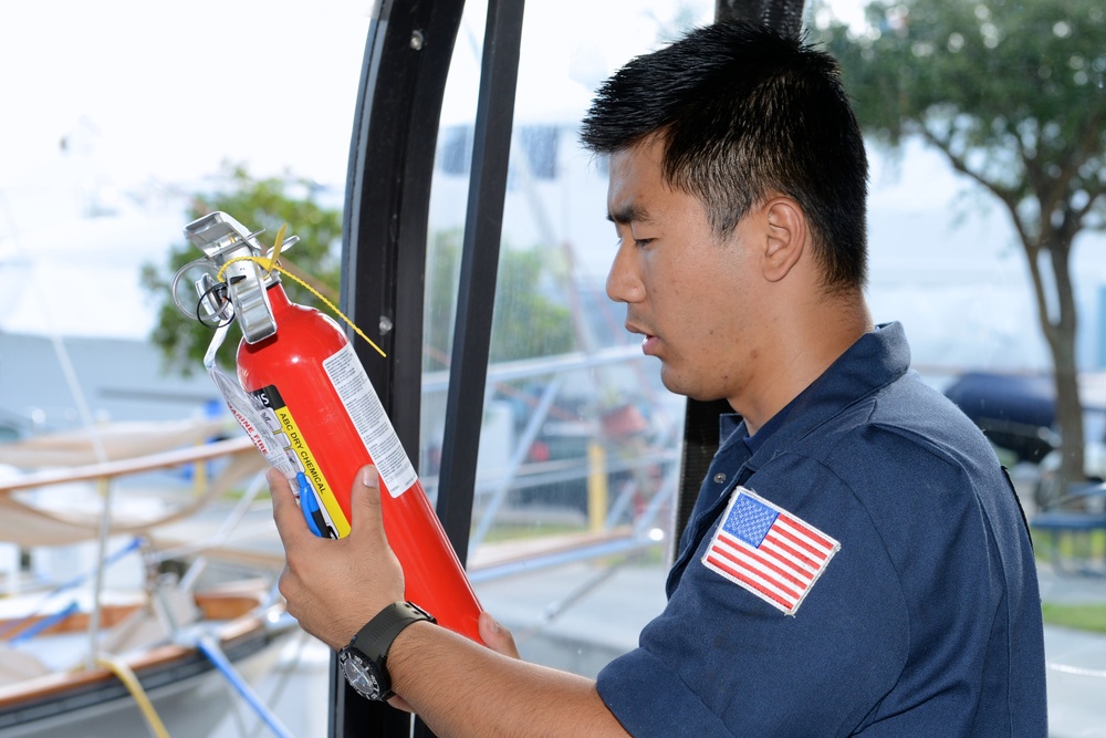 Coast Guard crew conducts initial certification of inspection