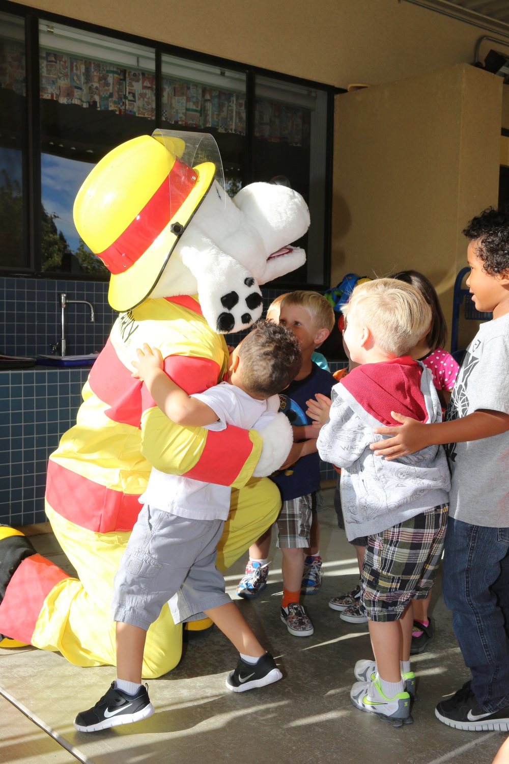 Marine Corps Logistics Base Barstow Fire Department Visits Child Development Center