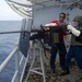 USS Peleliu crew-served weapons gun shoot during PHIBLEX 15