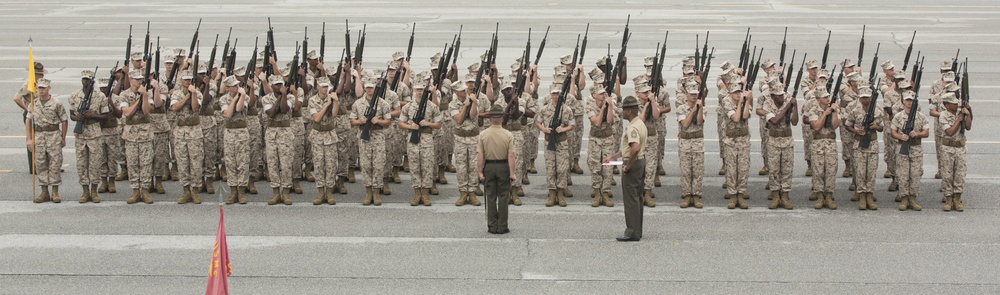 Photo Gallery: Marine recruits complete initial drill evaluation on Parris Island