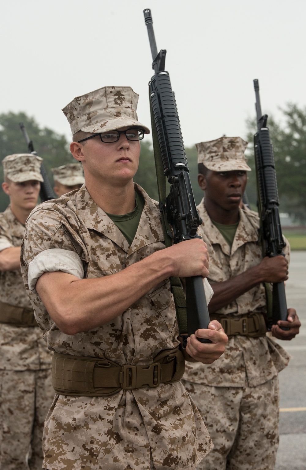 Photo Gallery: Marine recruits complete initial drill evaluation on Parris Island