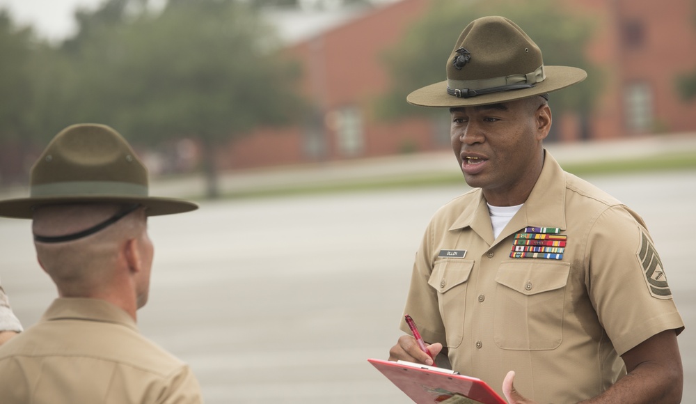 Photo Gallery: Marine recruits complete initial drill evaluation on Parris Island