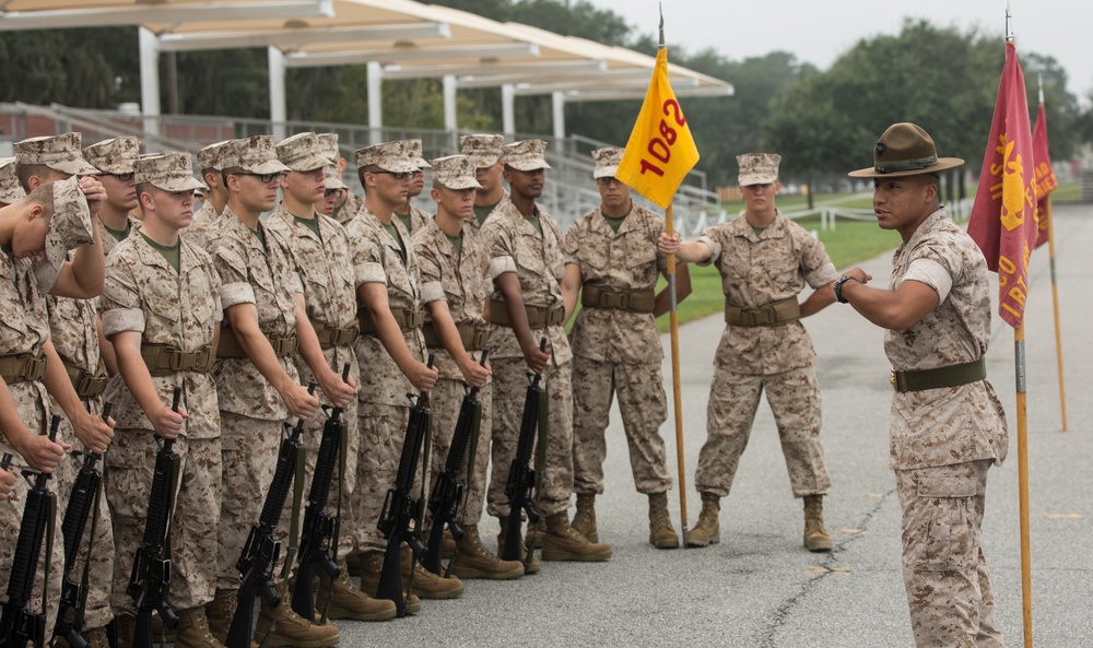 Photo Gallery: Marine recruits complete initial drill evaluation on Parris Island