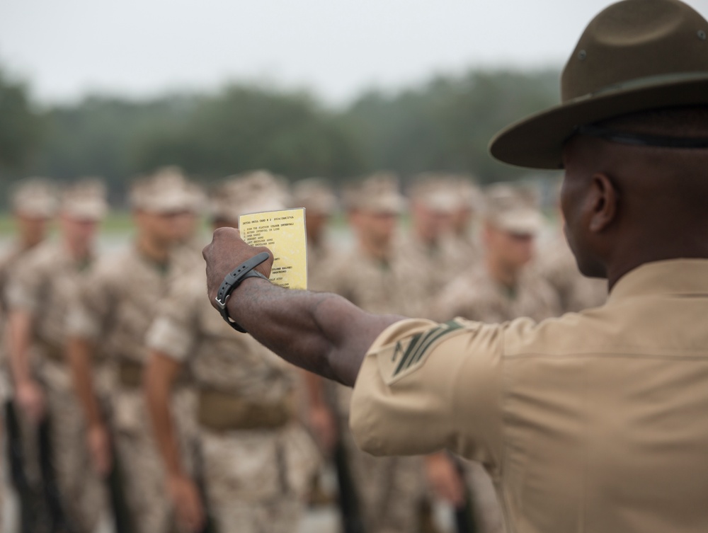 Photo Gallery: Marine recruits complete initial drill evaluation on Parris Island