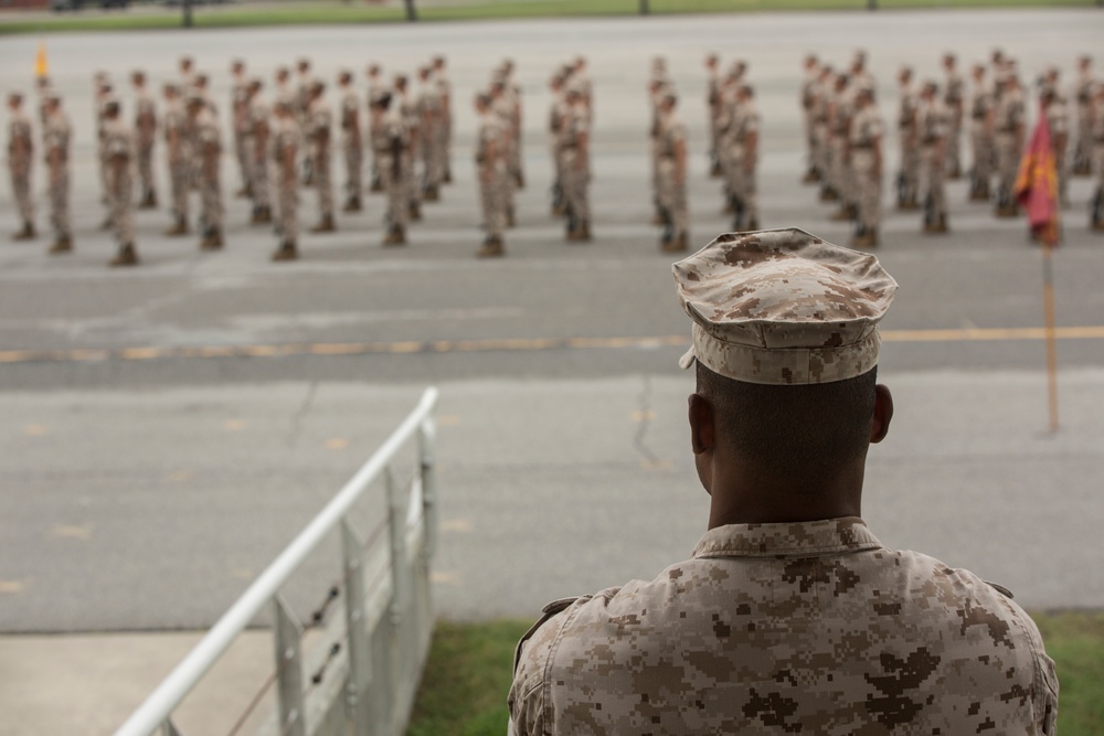 Photo Gallery: Marine recruits complete initial drill evaluation on Parris Island