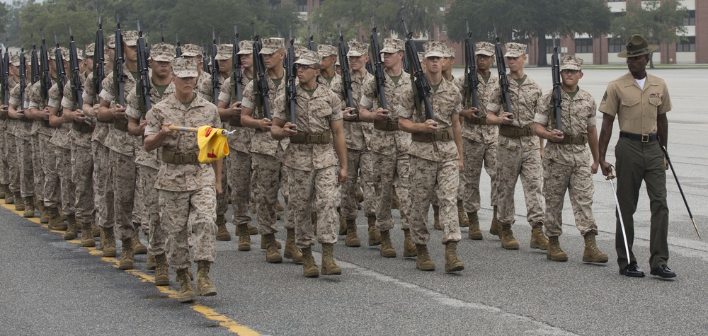 Photo Gallery: Marine recruits complete initial drill evaluation on Parris Island