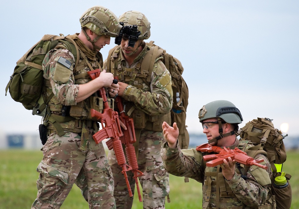 436th CES EOD Flight practices soldiering skills