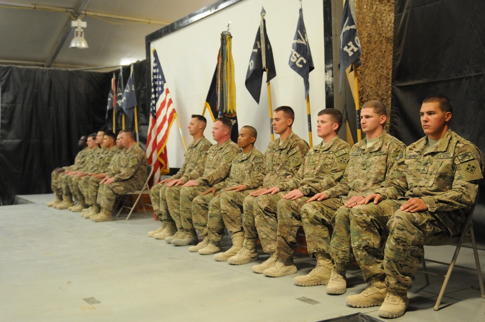 Red Warriors promote and induct new sergeants into NCO Corps