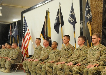 Red Warriors promote and induct new sergeants into NCO Corps
