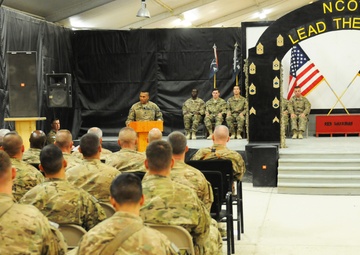 Red Warriors promote and induct new sergeants into NCO Corps