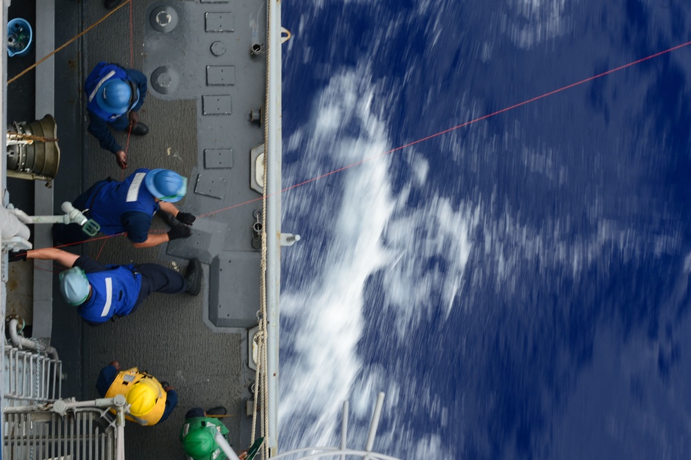 USS Bunker Hill replenishment