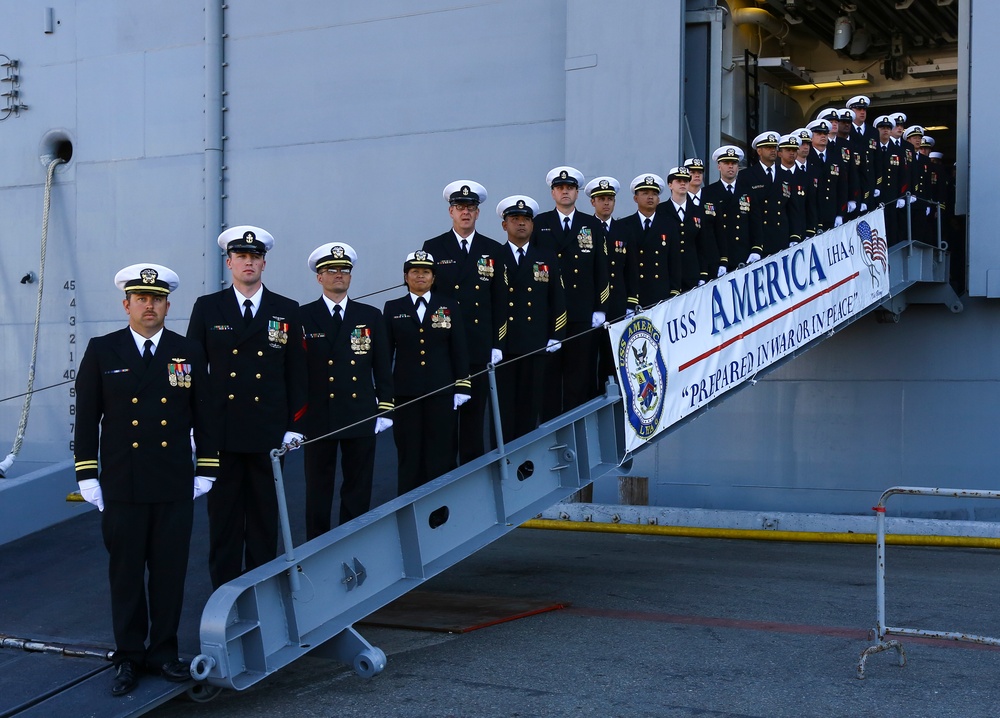 Commissioning of USS America