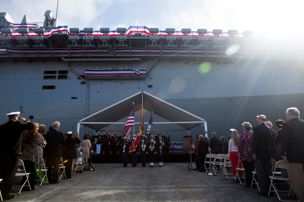 Commissioning of USS America (LHA-6)