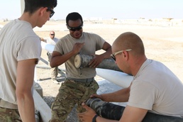 Paratroops conduct flight missions as the closure of FOB Shank looms