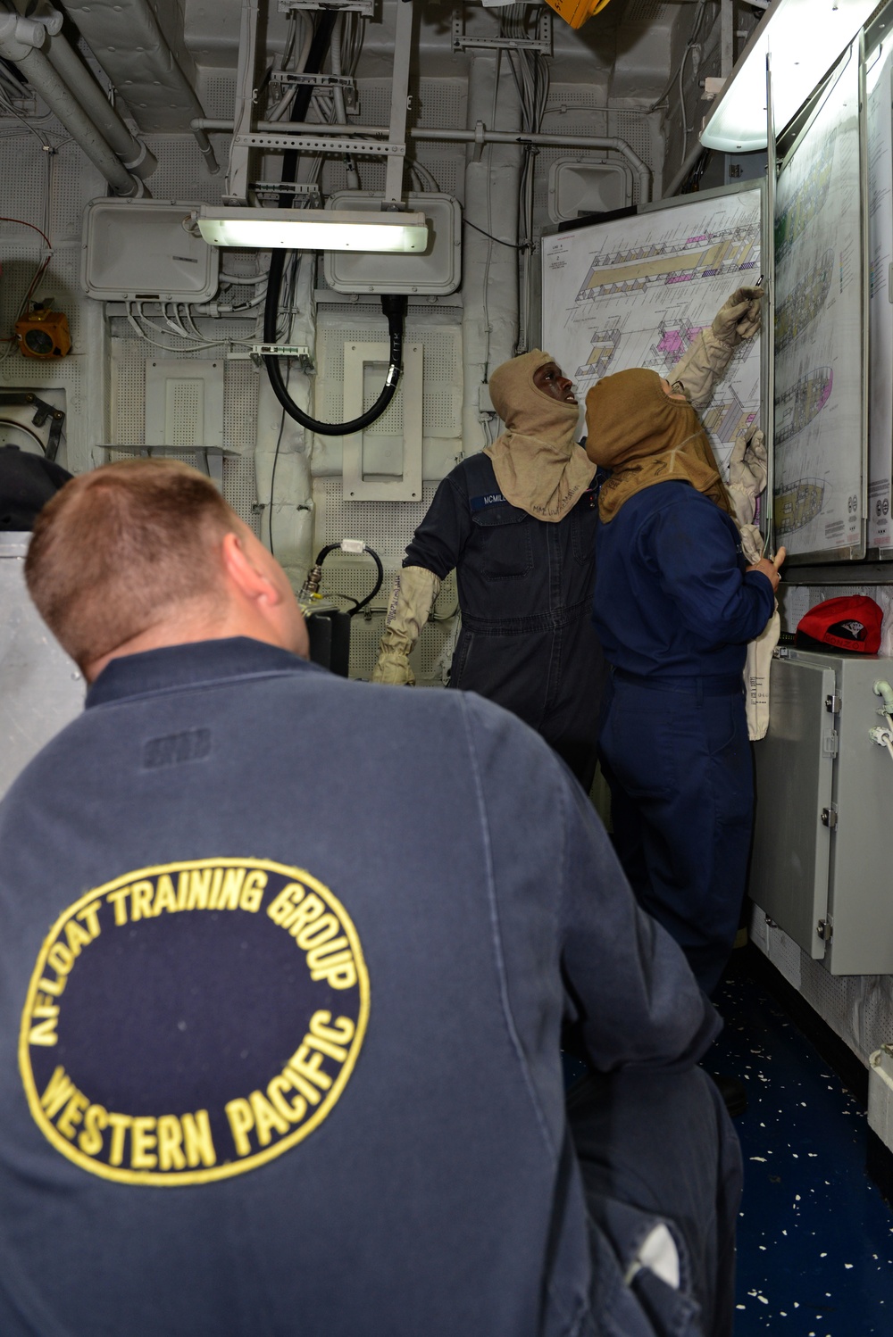 USS Bonhomme Richard: Damage control certification training