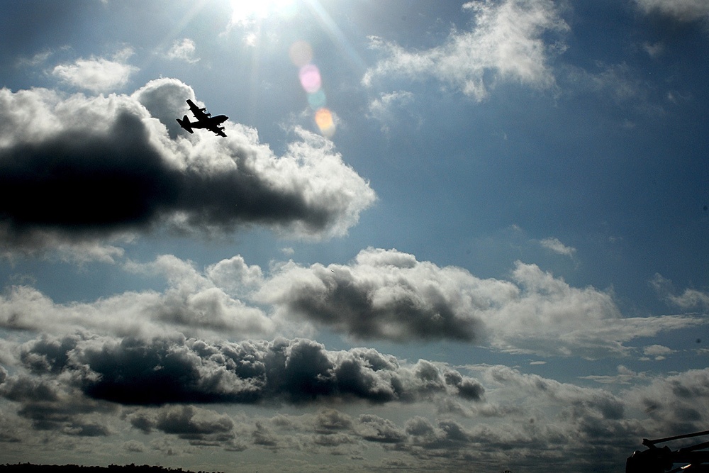 KC-130 arrives in Liberia in support of Operation United Assistance