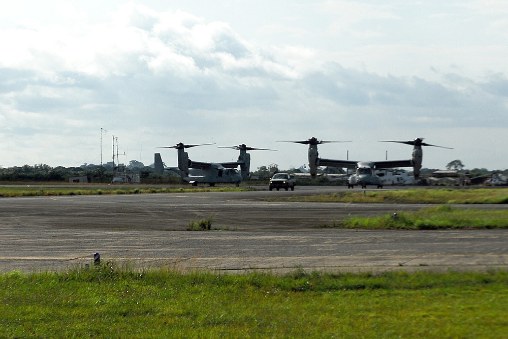 Ospreys arrive in support of Operation United Assistance