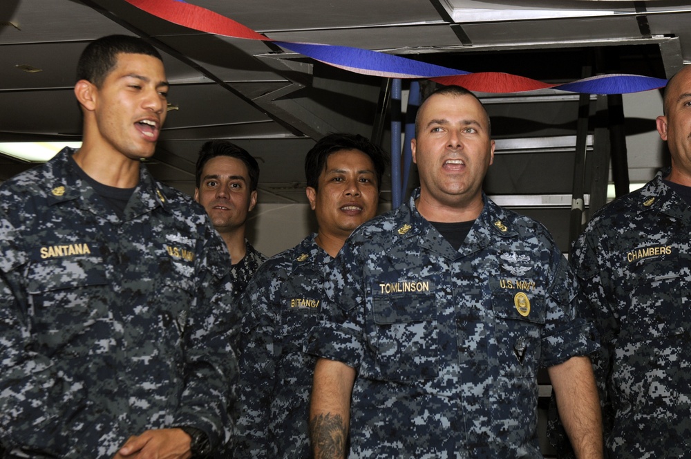 Blue Ridge celebrates Navy’s 239th birthday