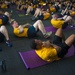Fitness class aboard USS George Washington