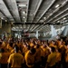 Fitness class aboard USS George Washington