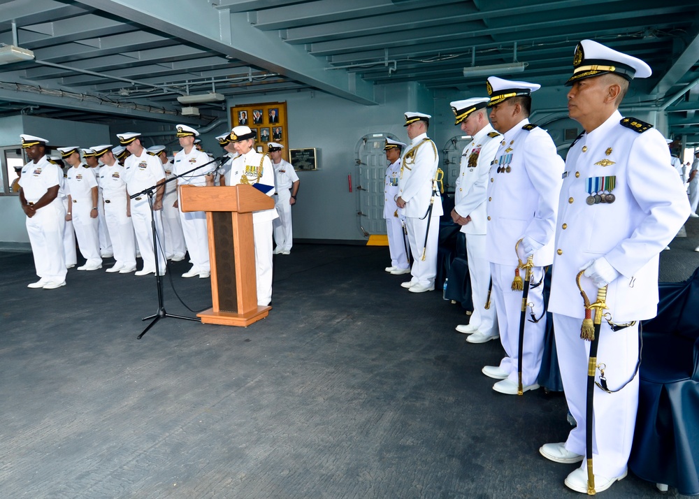 Ceremony aboard USS Frank Cable