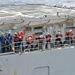 USS Antietam approaches USS George Washington for fueling at sea