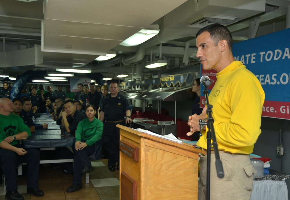 USS George Washington Combined Federal Campaign kickoff ceremony