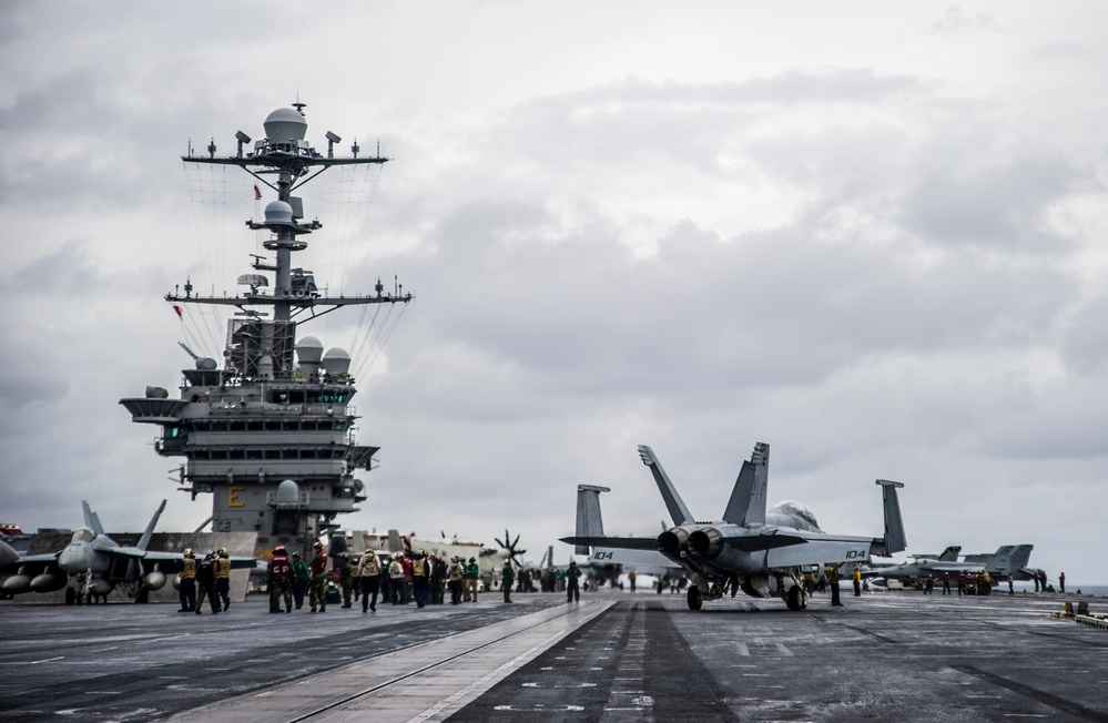 USS George Washington flight deck operations