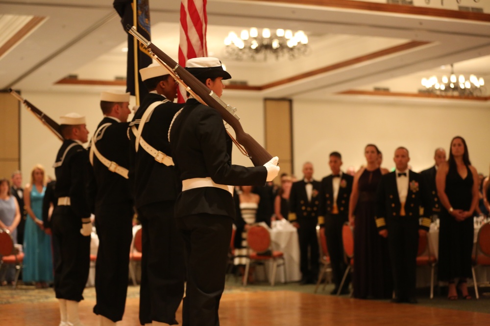 Guests and Sailors with I Marine Expeditionary Force celebrated the 239th Navy Birthday Ball