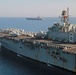 USS Makin Island, USS George H.W. Bush conduct vertical replenishment