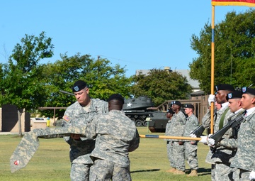 36th Engineer Brigade cases its colors