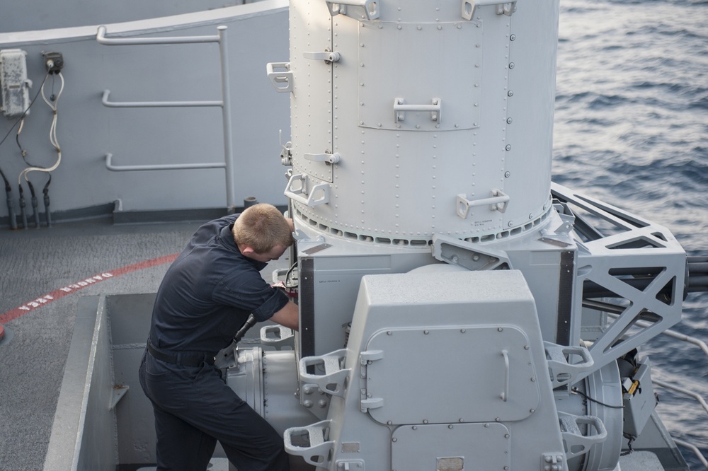 USS Carl Vinson MK 15 Baseline 2 Phalanx Close-In Weapons System operations