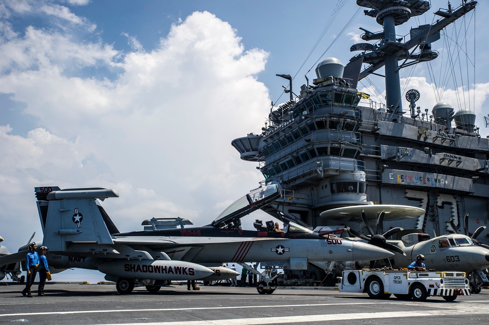 USS George Washington flight deck operations