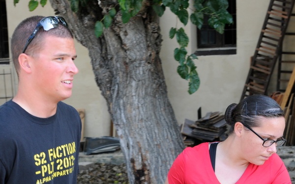 Seabees from NMCB 133 Detail Rota help Spanish monastery alongside with US, German and Turkish Sailors