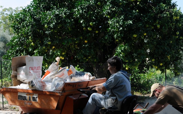 Seabees from NMCB 133 Detail Rota help Spanish monastery alongside US, German and Turkish Sailors