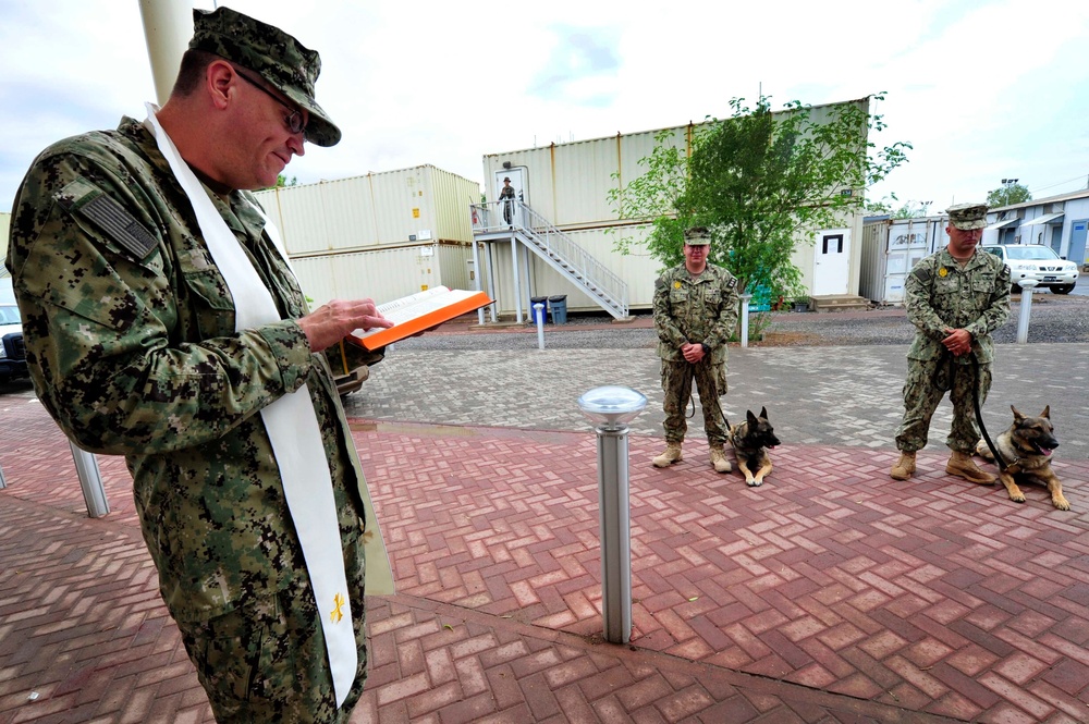 Military working dog blessing