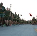 Headquarters Battalion Sergeant Major leads Battalion run