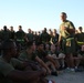 Headquarters Battalion Sergeant Major leads battalion run