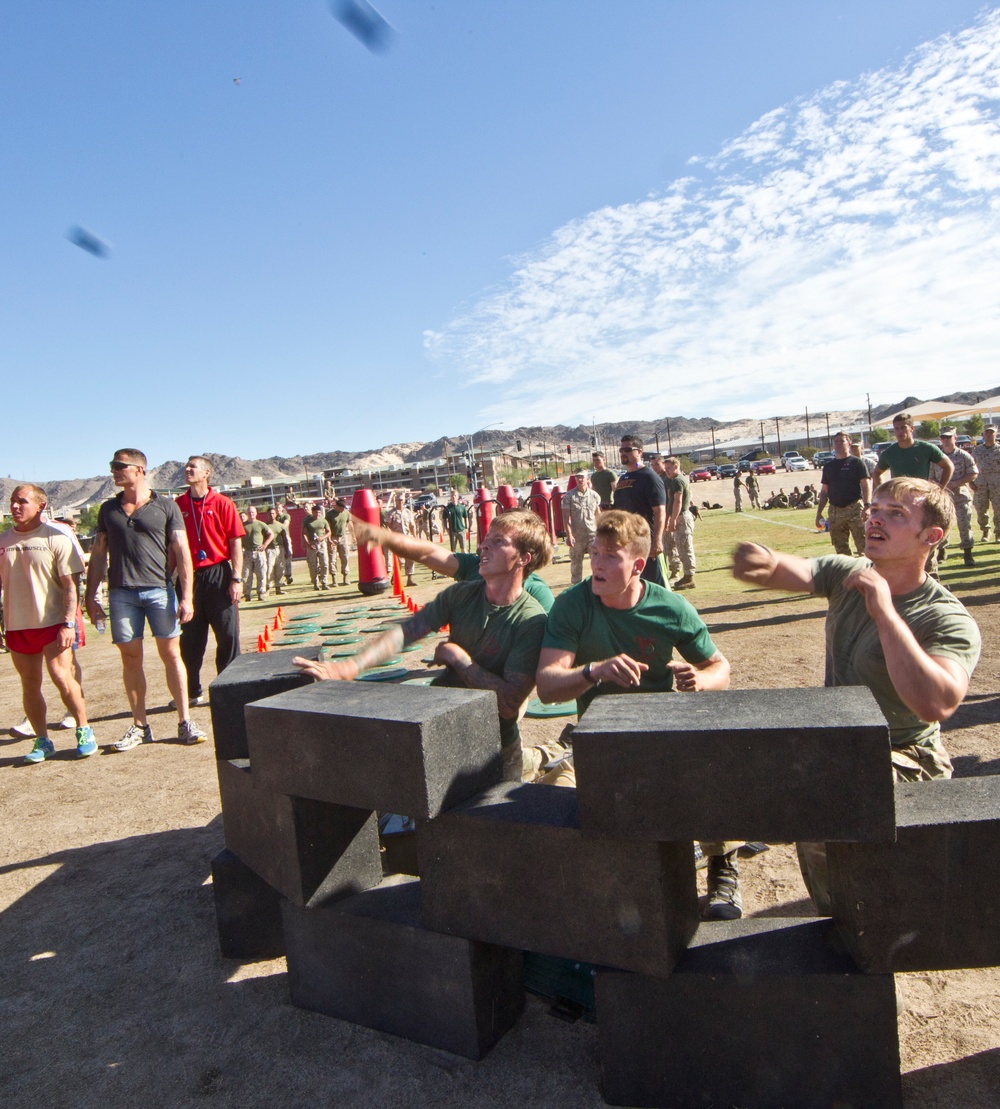 Royal Marines on HITT course