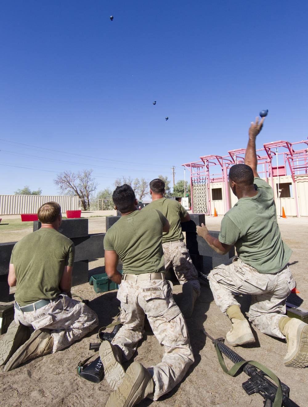 U.S. Marines on HITT course