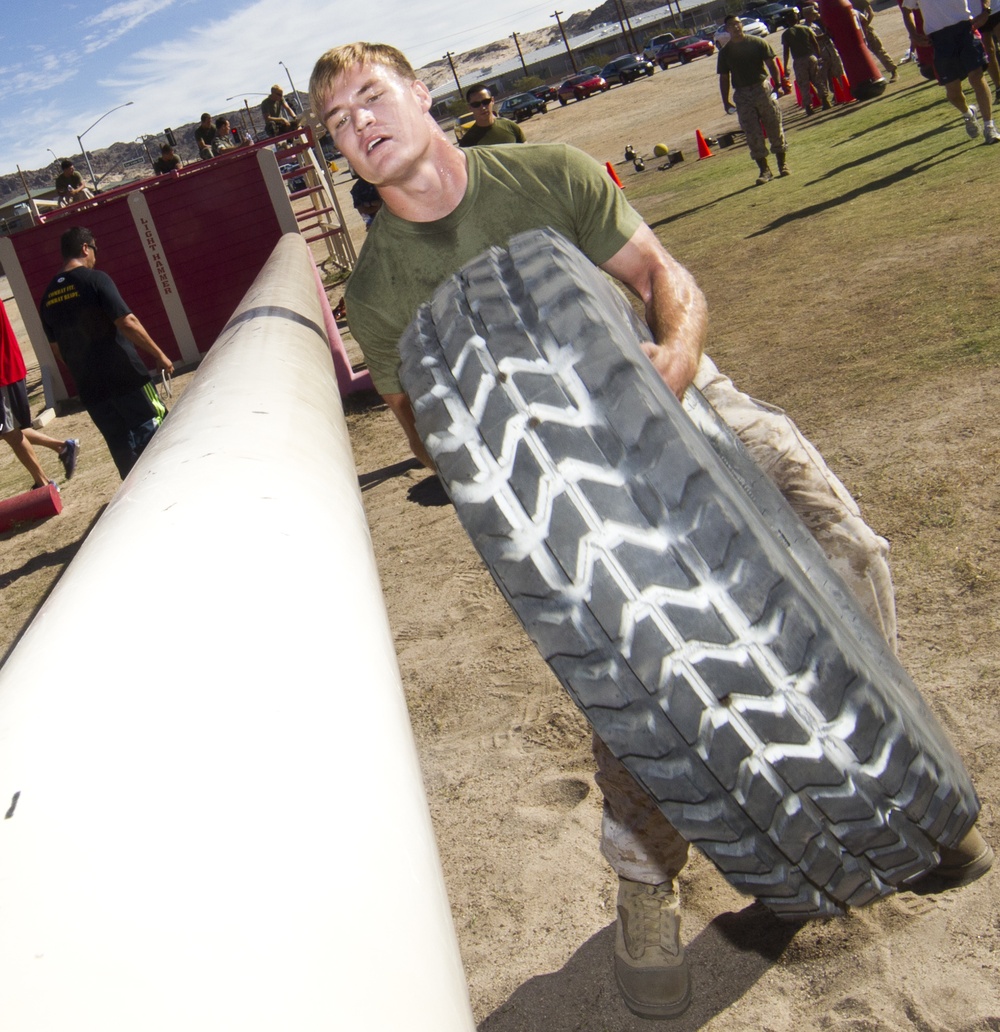 U.S. Marine on HITT course