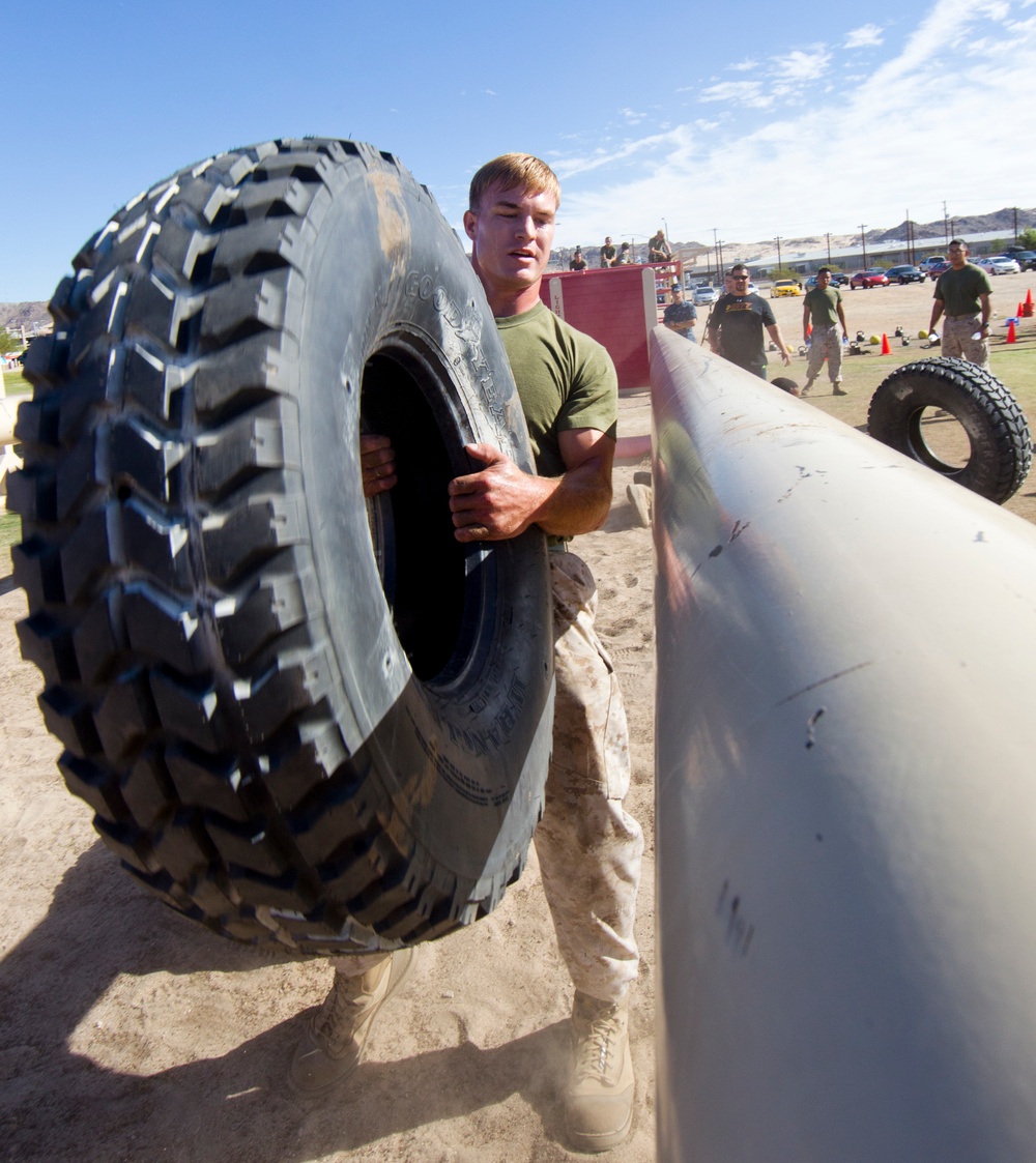 U.S. Marine on HITT course