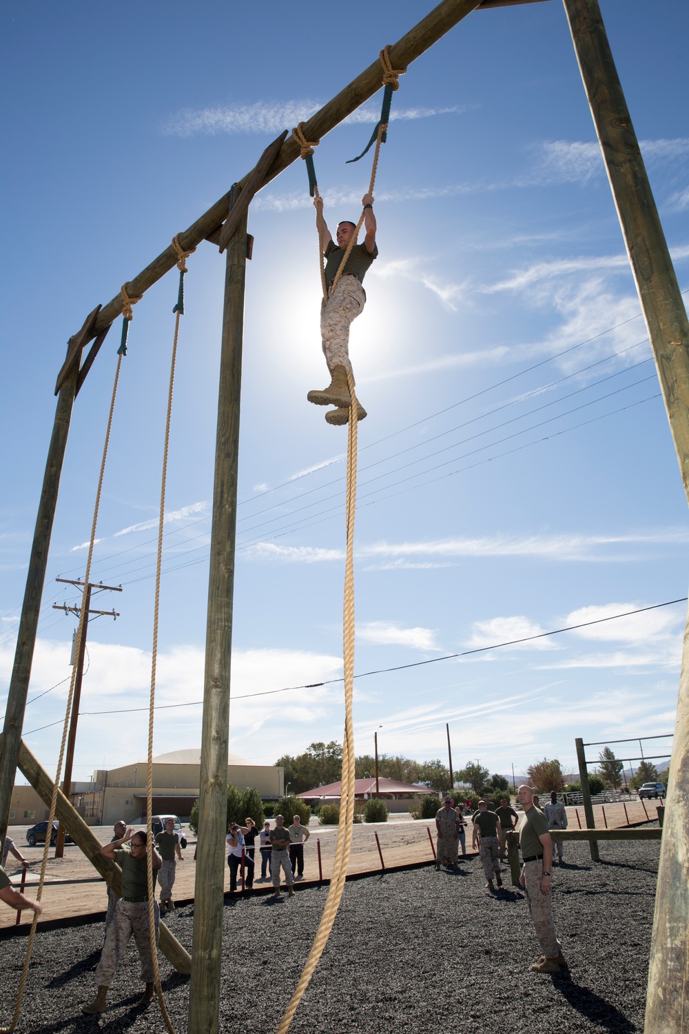 New Obstacle Course for Barstow Marines