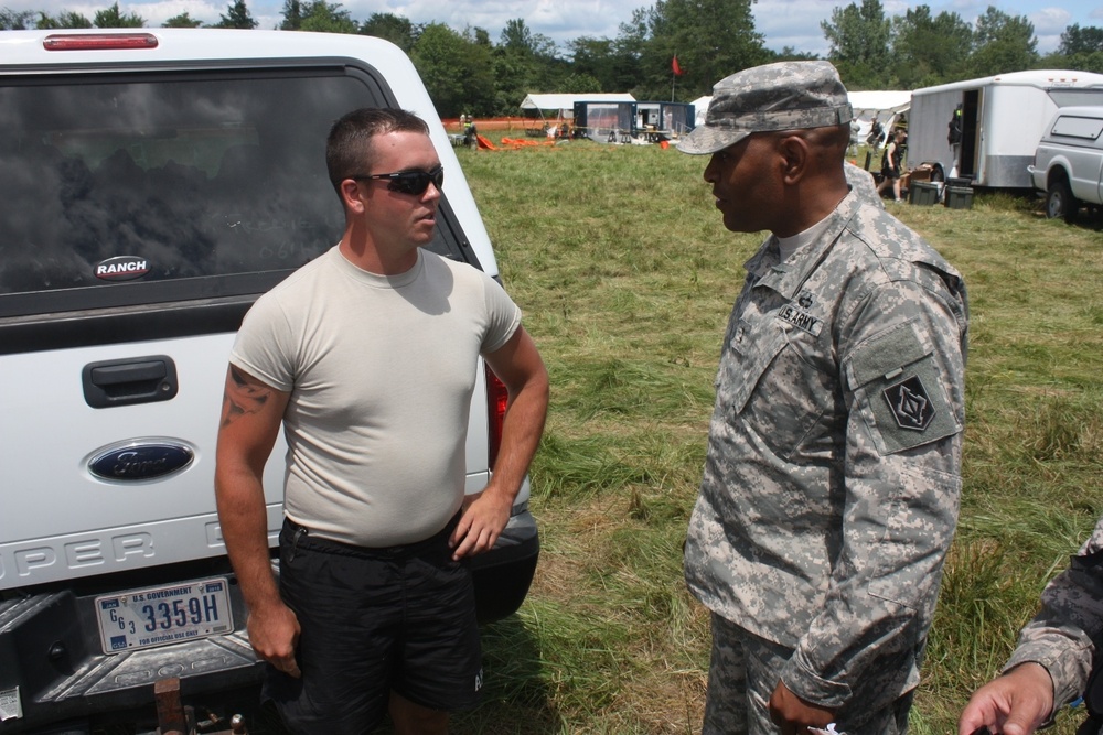 Visiting Soldiers in the field