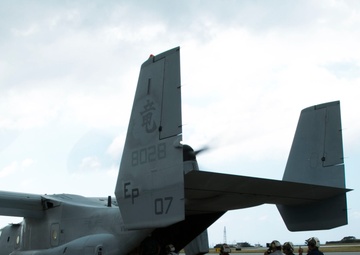 Nago City officials, Japanese media experience Osprey’s capabilities